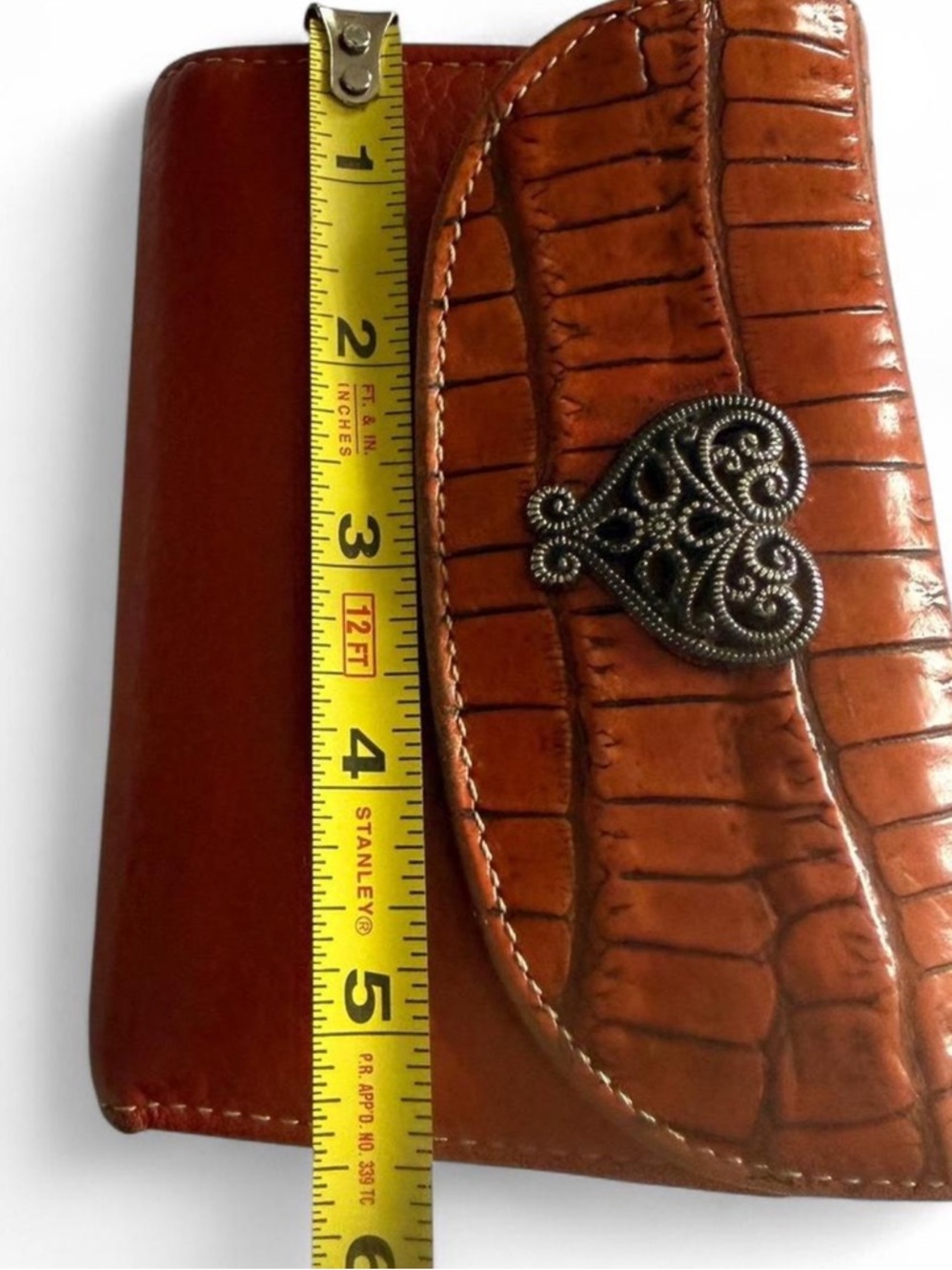 Brighton | Bags |wallet

 Women’s  Orange Croc-Texture Leather - Picture 8 of 11